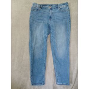 J Jill Sz 18 Jeans Boyfriend Straight Leg Ankle Relaxed Stretch Everyday Womens